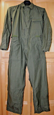 Coveralls Army Green Cotton Sateen Type I Mens Medium US Military